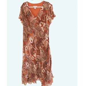 Dressbarn Woman Patterned Maxi Dress size 24W